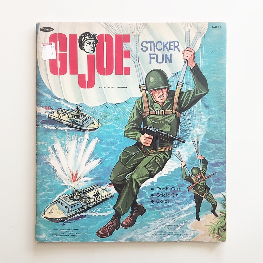 Rare Collectable Vintage G.I. Joe Sticker Fun Activity Book